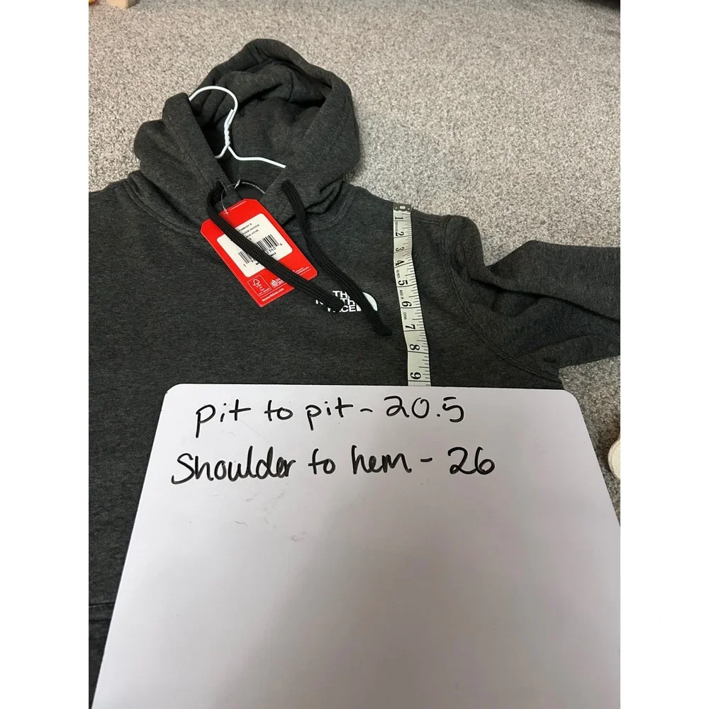 The North Face Mens‎ TNF Pullover Hoodie Black Heather Size S